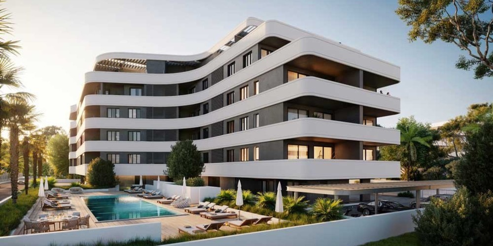Apartment (Flat) in Potamos Germasoyias, Limassol with swimming pool