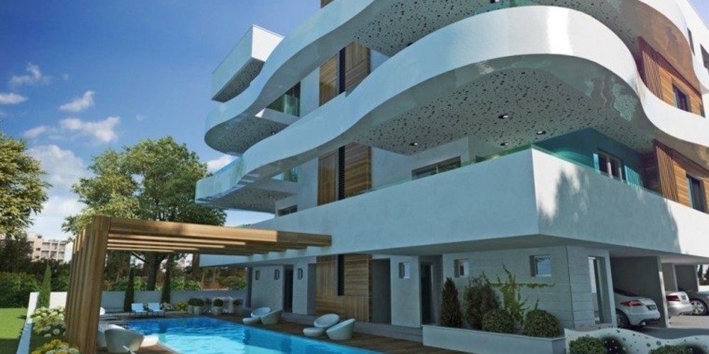 Apartment (Flat) in Amathounta, Limassol with swimming pool