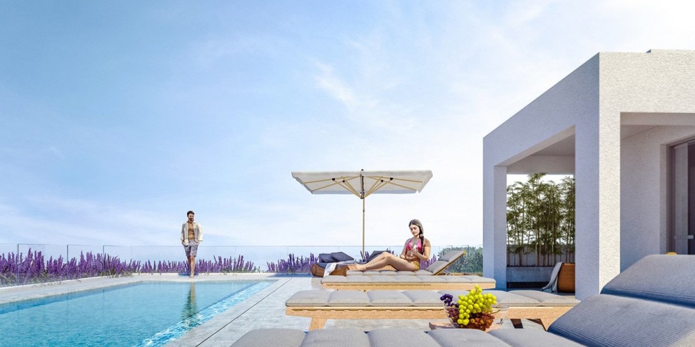 Apartment (Flat) in Oroklini, Larnaca with swimming pool