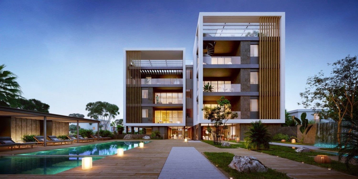 Apartment (Flat) in Tombs of the Kings, Paphos with swimming pool