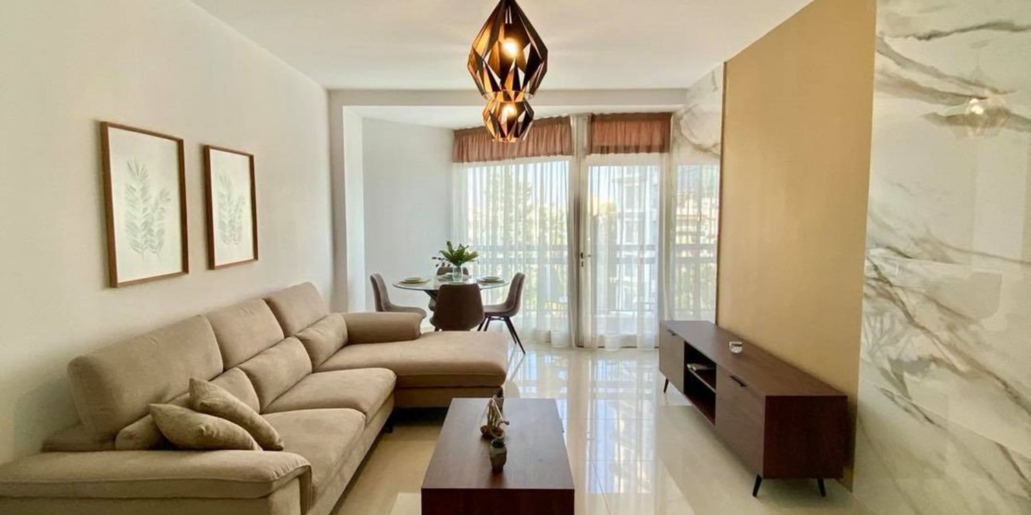 Apartment (Flat) in Germasoyia Tourist Area, Limassol with swimming pool