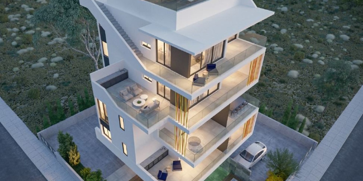 Apartment (Flat) in Universal, Paphos with swimming pool